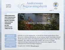 Tablet Screenshot of anderssonsbegravningsbyra.se